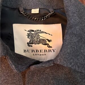 Burberry Charcoal Wool Coat
